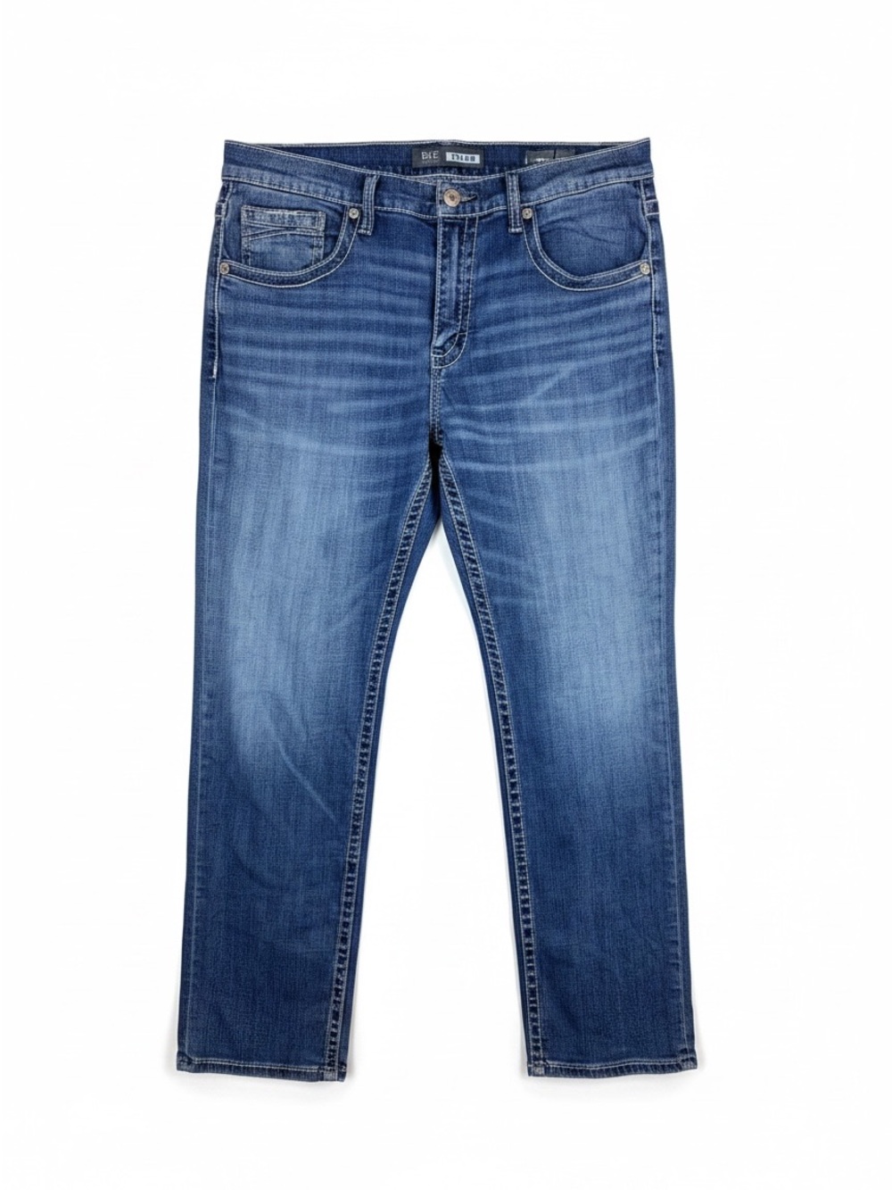 BKE Tyler Straight Leg Jeans 36R Blue Denim Y2K Vintage Americana Western Fit Co